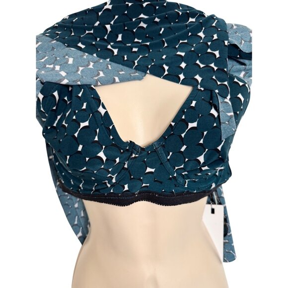Magicsuit Tankini Top Teal Black Size 8 Appear Sleeker Slimmer NWT $124 Underwir - Picture 7 of 10
